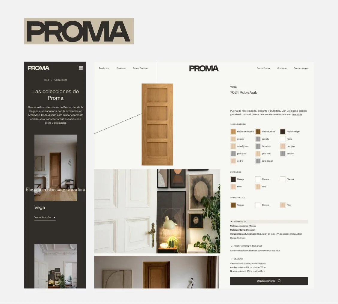 Puertas Proma — Un producto excelente que no se percibía