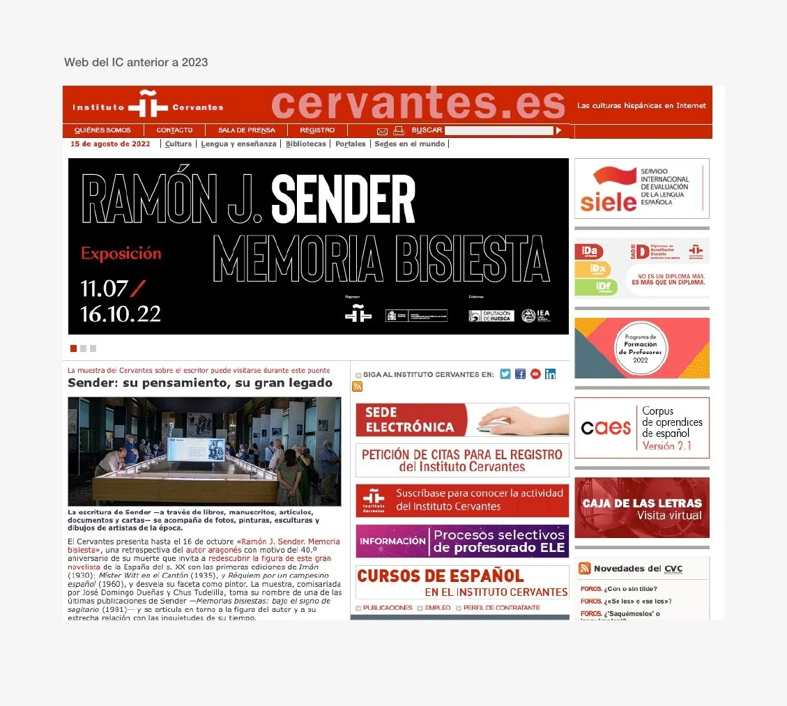 Instituto Cervantes — Universos y sedes